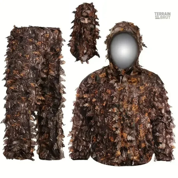 Costume Ghillie camouflage adapté à la survie en plein air
