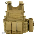 Gilet tactique multi-poches pour un rangement pratique en action