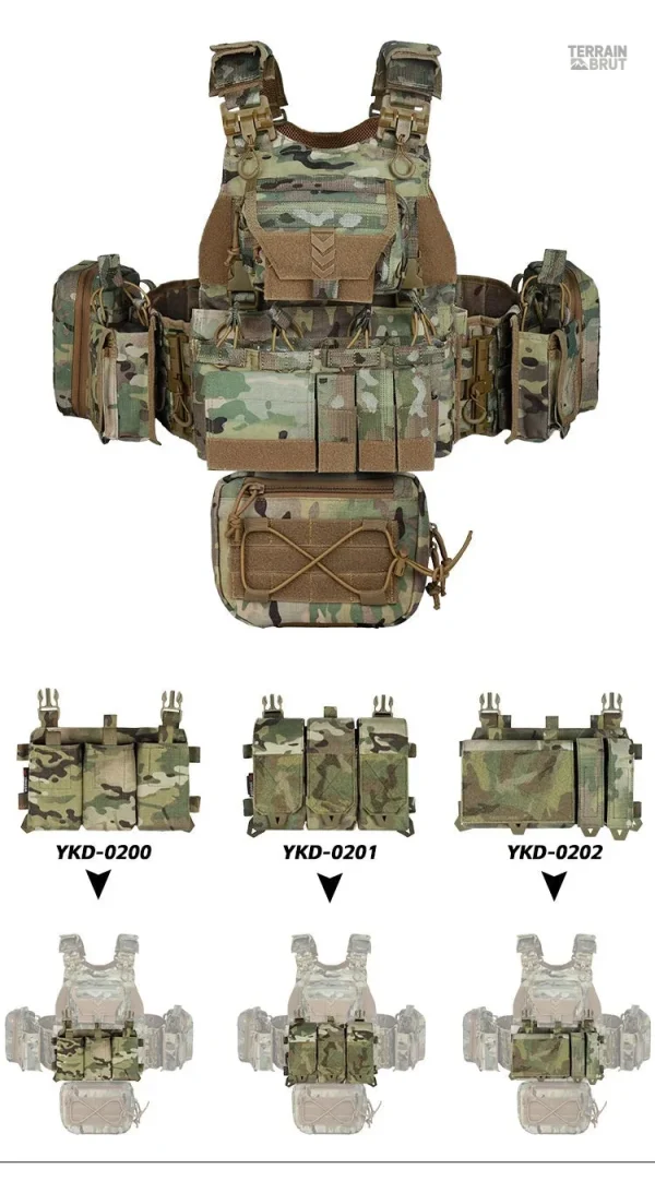 Vêtement tactique avec protection intégrale en extérieur