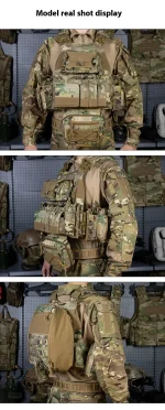 Gilet militaire avec protection et modularité