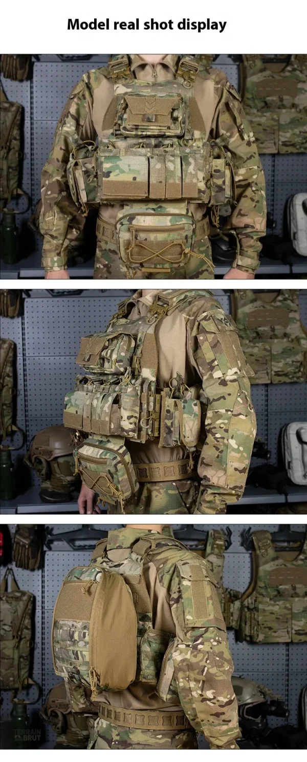 Gilet militaire avec protection et modularité