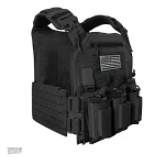 Gilet militaire vert ranger avec système Molle intégré