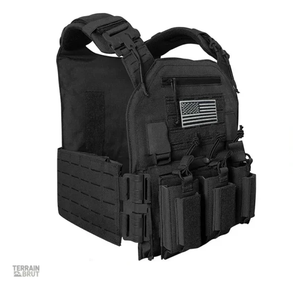 Gilet militaire vert ranger avec système Molle intégré