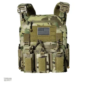 Gilet tactique nylon résistant avec système de libération rapide