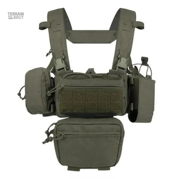 Équipement tactique léger avec poches modulaires