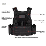 Gilet nylon versatile pour loisirs et équipements tactiques