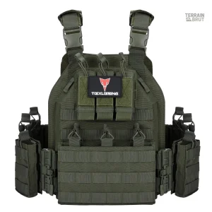 Gilet tactique léger avec porte-plaques pour airsoft