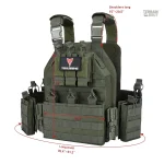 Porte-plaques intégré pour un gilet tactique fonctionnel