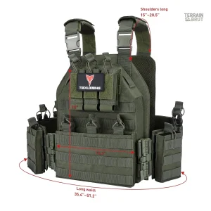 Porte-plaques intégré pour un gilet tactique fonctionnel