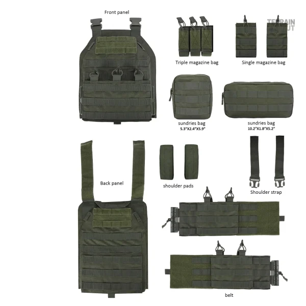 Gilet adapté aux missions de terrain et jeux tactiques