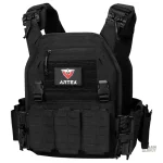 Gilet tactique léger avec découpe laser pour airsoft noir