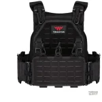 Vêtement tactique noir en nylon 1000D avec découpe laser