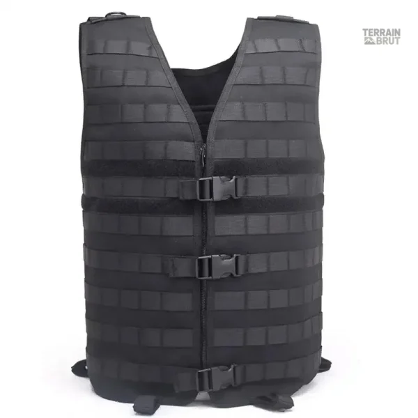 Gilet Tactique Léger Noir pour un confort optimal en extérieur