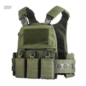 Gilet tactique modulaire avec porte-plaques pour airsoft