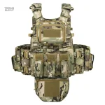 Gilet tactique avec boucle métallique à libération rapide