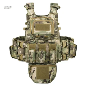 Gilet tactique avec boucle métallique à libération rapide