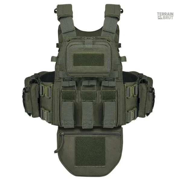 Gilet avec système MOLLE pour accessoires variés et utilitaires