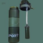 Gourde de survie avec filtre à eau intégré