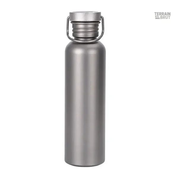 Gourde de survie en titane pour les aventuriers