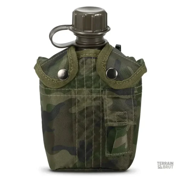 Gourde militaire camo pour survie en extérieur
