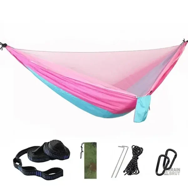 Hamac de survie léger avec protection anti-insectes