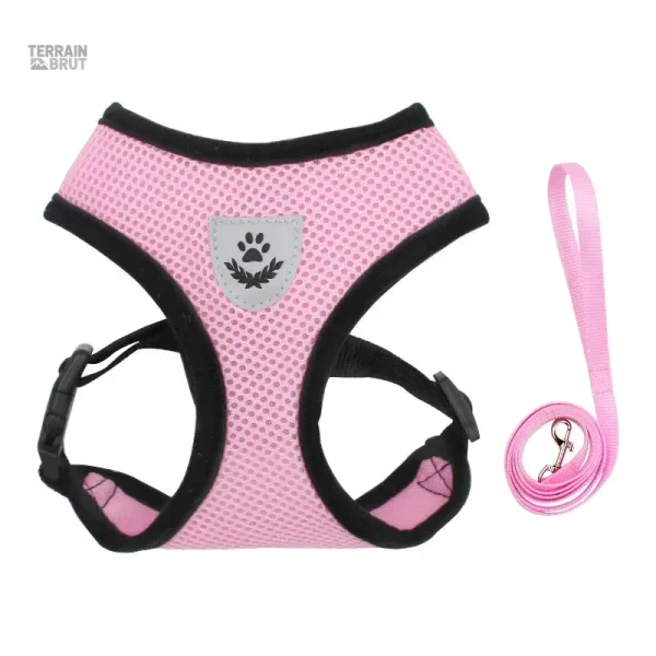Harnais en polyester pour chien, facile à enfiler