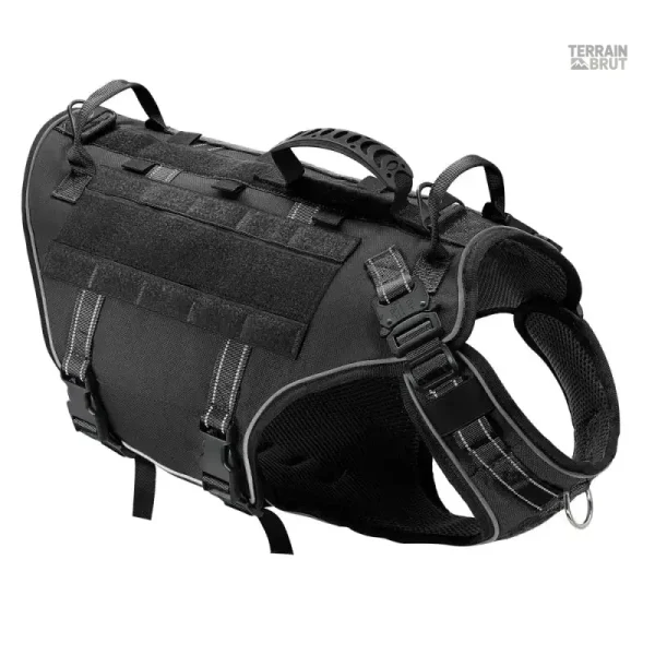 Harnais Chien Tactique Résistant et Confortable