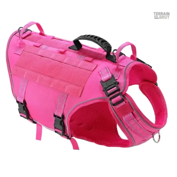 Harnais Militaire pour Chien avec Prise en Main