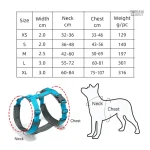 Harnais chien tactique en matériau résistant