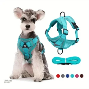 Harnais pour chien tactique avec laisse ajustable