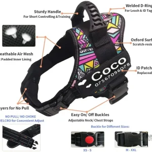 Harnais tactique pour chien ajustable