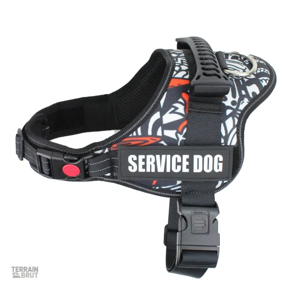 Harnais pour chien réglable avec patches - vue 5