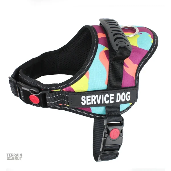 Harnais pour chien réglable avec patches - vue 8