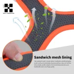 Harnais chien sans traction lumineux