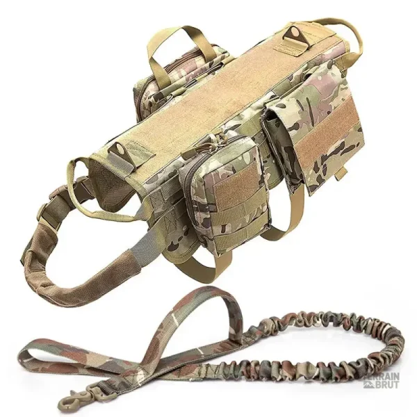 Harnais Tactique pour Chiens, ajustable et confortable
