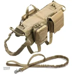 Harnais Militaire avec Sac pour Chien, parfait pour les aventuriers