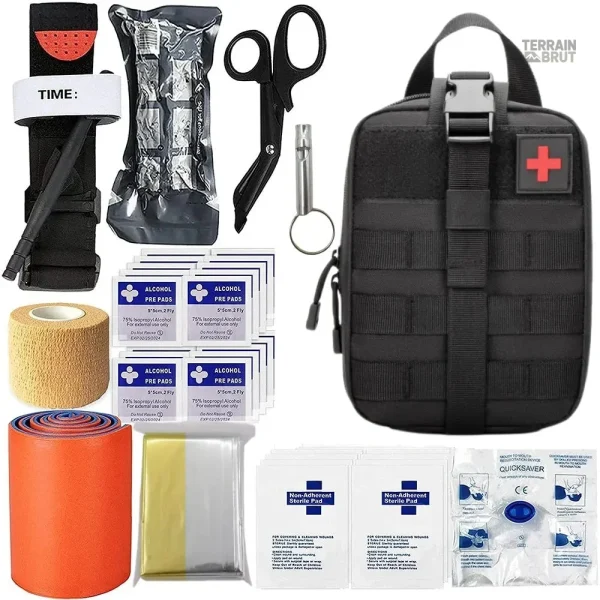 Trousse IFAK Molle, adaptée aux situations d'urgence en extérieur