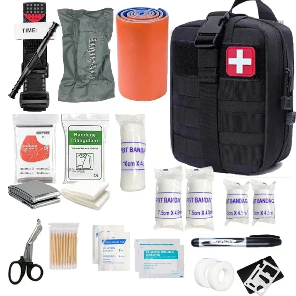 Kit de premiers secours 70 pièces pour situations d'urgence