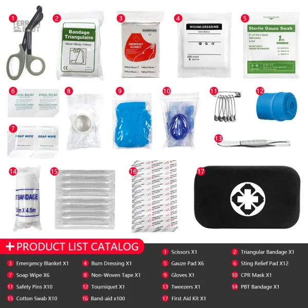 Kit de secours compact pour toutes situations