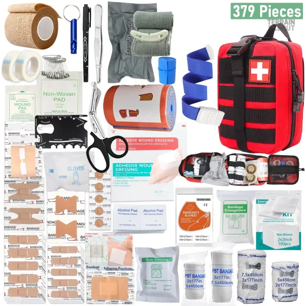 Kit de premiers secours portable 379 pièces