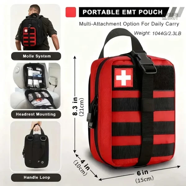 Trousse de survie compacte avec 379 éléments essentiels