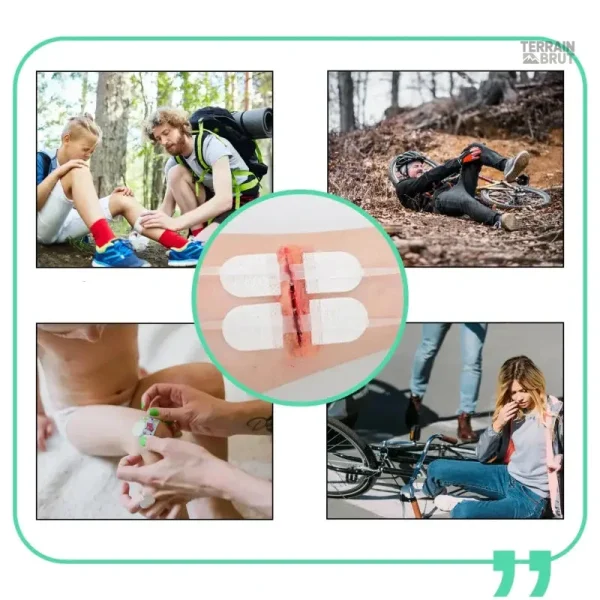 Matériel de premiers secours pour traiter les blessures