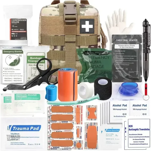 Kit de Traumatologie Survie essentiel pour les situations d'urgence