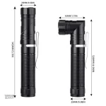 Lampe noire résistante, idéale pour les situations d'urgence