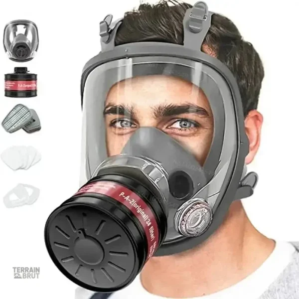 Masque de protection avec filtre pour environnements dangereux