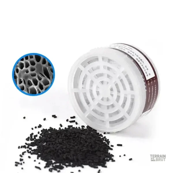 Équipement de sécurité : masque à gaz pour usage industriel sécurisé