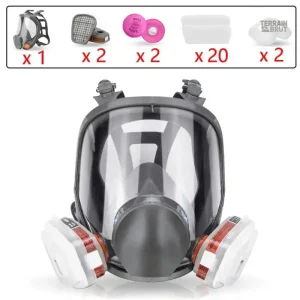 Masque de protection intégral pour environnements dangereux