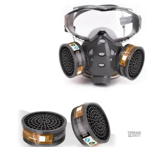 Masque à gaz offrant une vision claire et un confort optimal