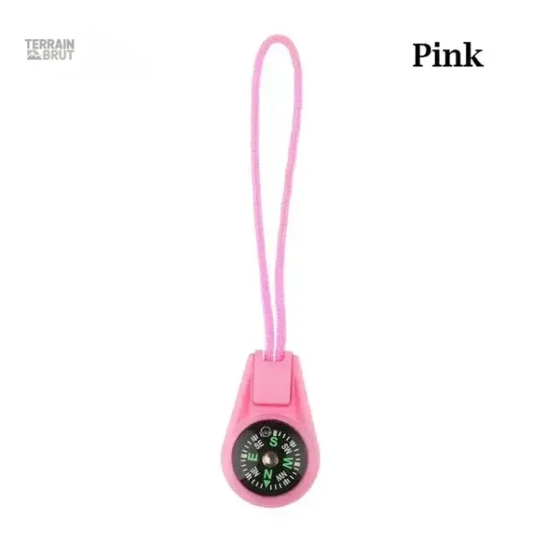 Boussole de poche attachée à un porte-clés pour la sécurité