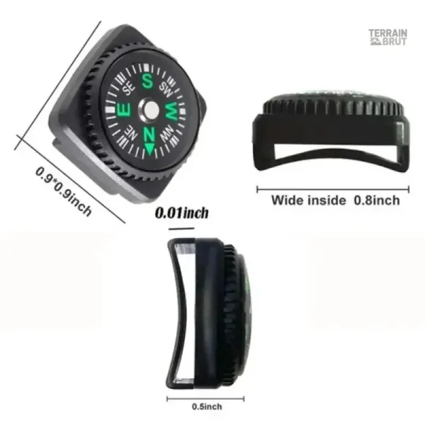 Accessoire de survie : mini boussole légère et facilement transportable